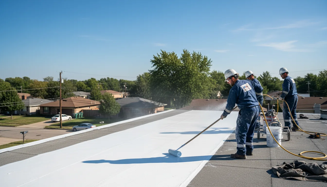 Commercial roof coating in Barstow, TX near me